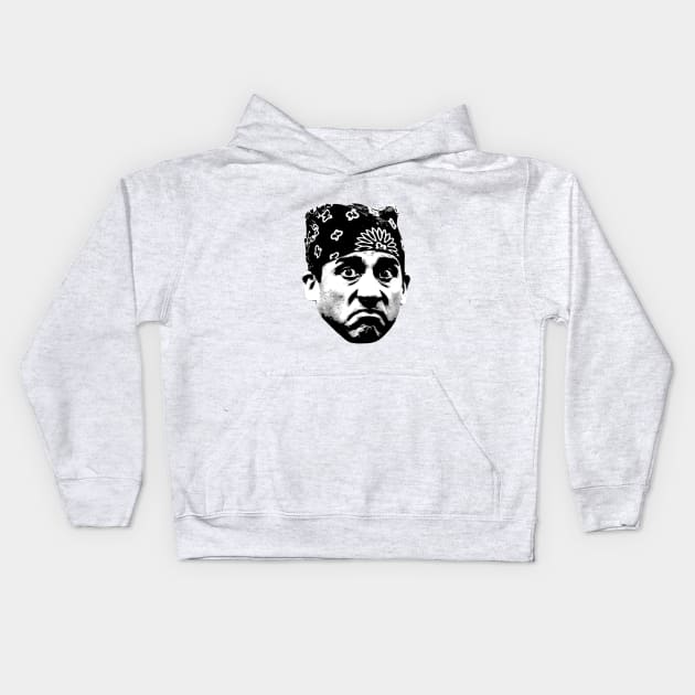 Prison Mike (Black & White) Kids Hoodie by KrazedKreations